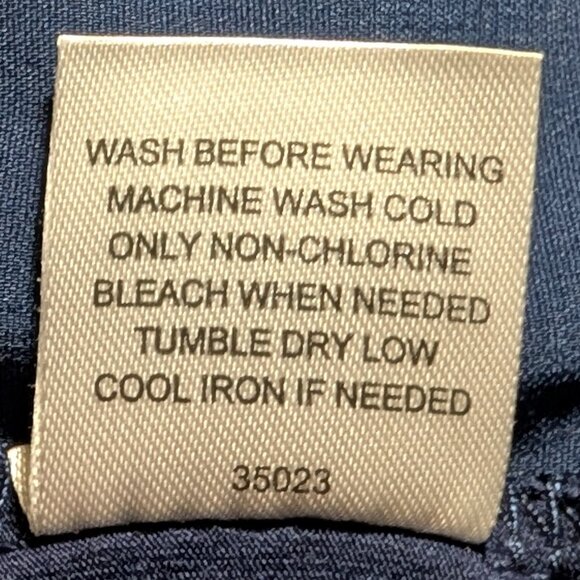 Market & Spruce Hans Crochet Front Mixed Material Top in Navy Blue - Picture 9 of 13